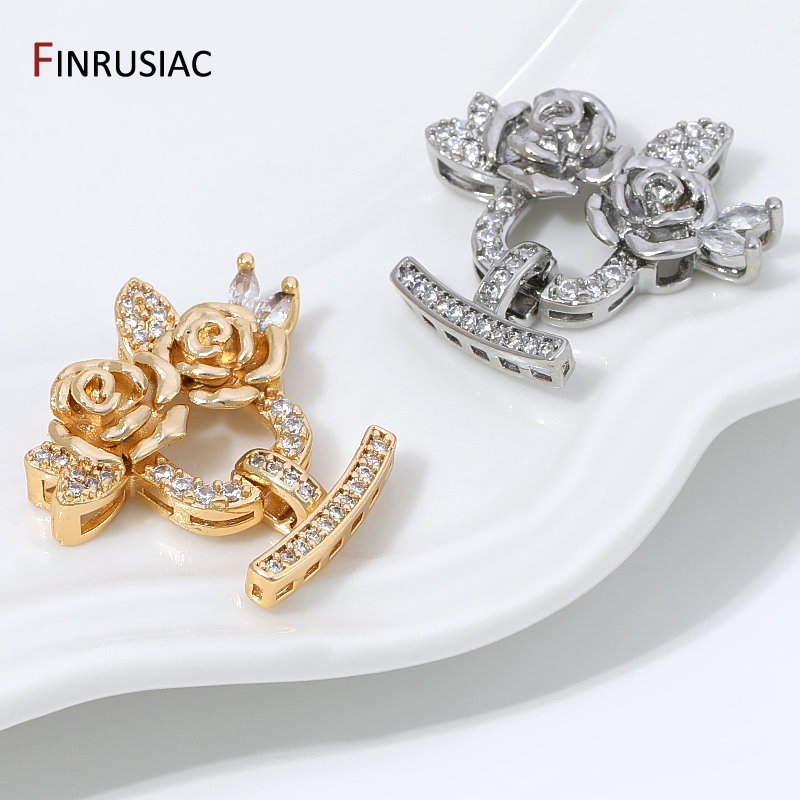 14K Gold Plated Brass Zircon F - Flower Supplies recension och pris