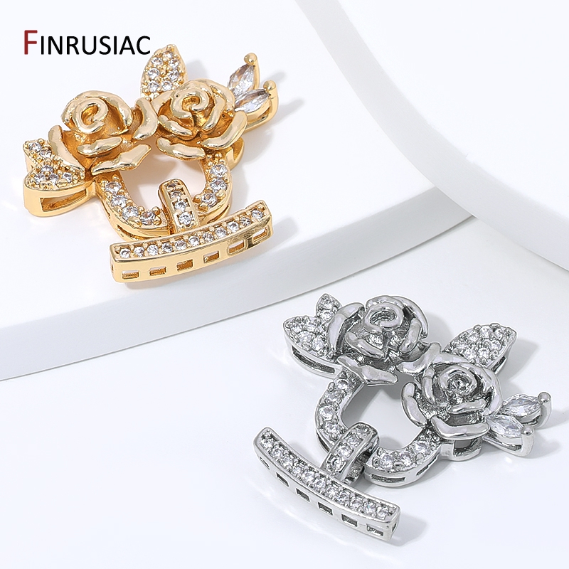 14K Gold Plated Brass Zircon F - Flower Supplies recension och pris