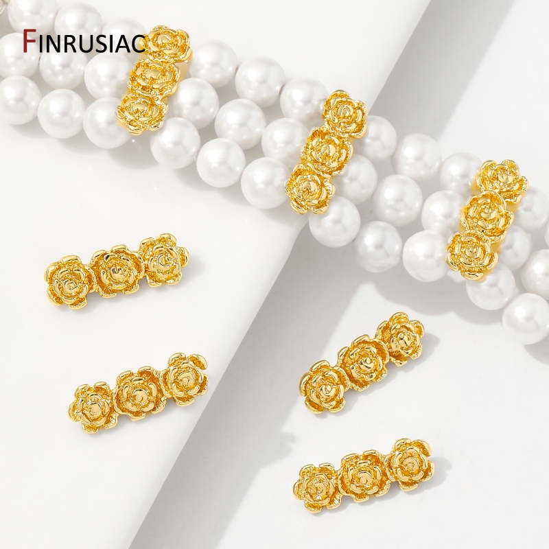 18K Gold Plated Brass Rose Flo - Flower Supplies recension och pris