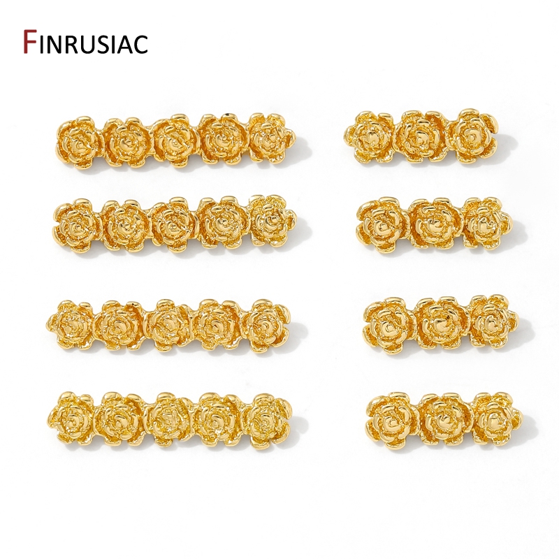 18K Gold Plated Brass Rose Flo - Flower Supplies recension och pris