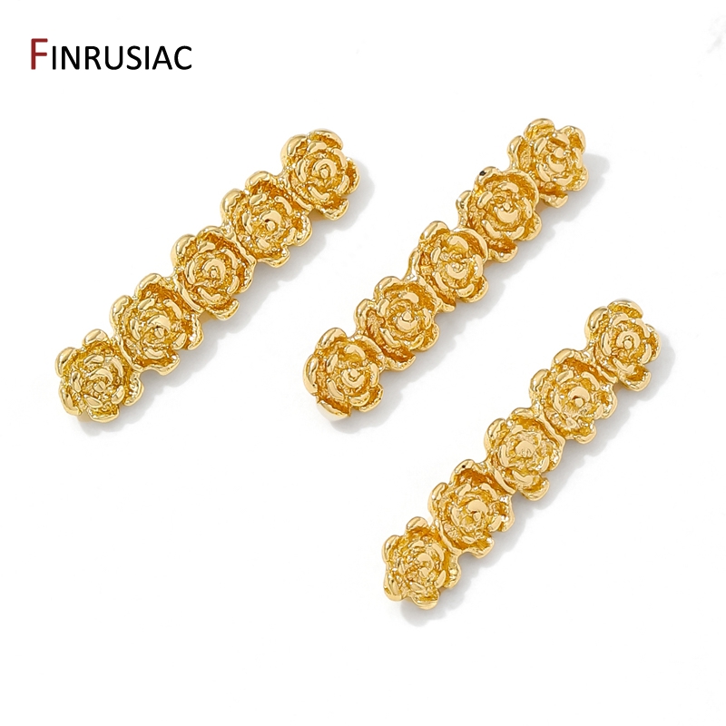 18K Gold Plated Brass Rose Flo - Flower Supplies recension och pris