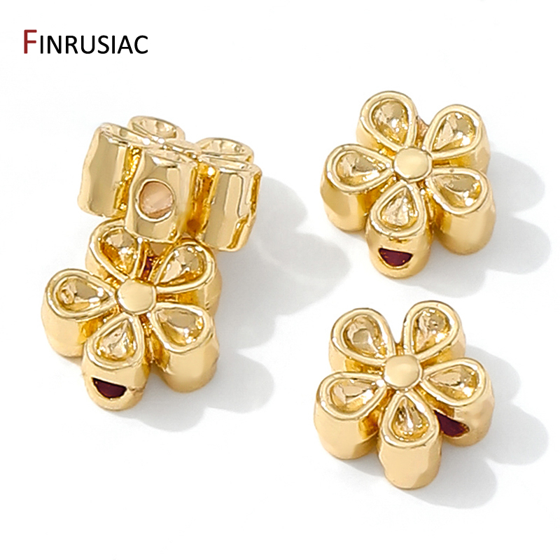 14K Gold Plated Brass Flower S - Flower Supplies recension och pris