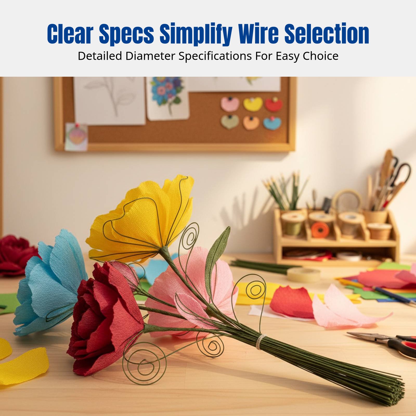 DIY Handcraft Floral Stem Wire - Flower Supplies recension och pris