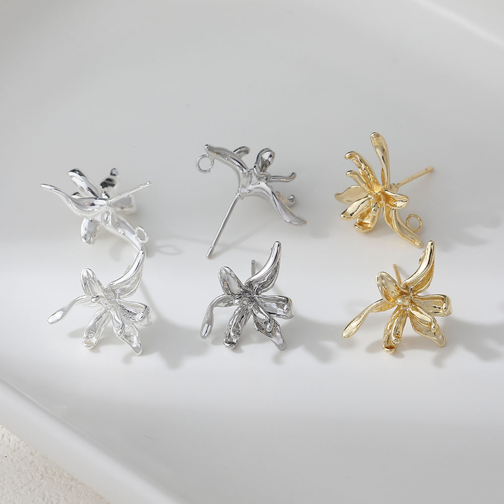 4PCS Dainty Flower Shape Ear S - Flower Supplies recension och pris