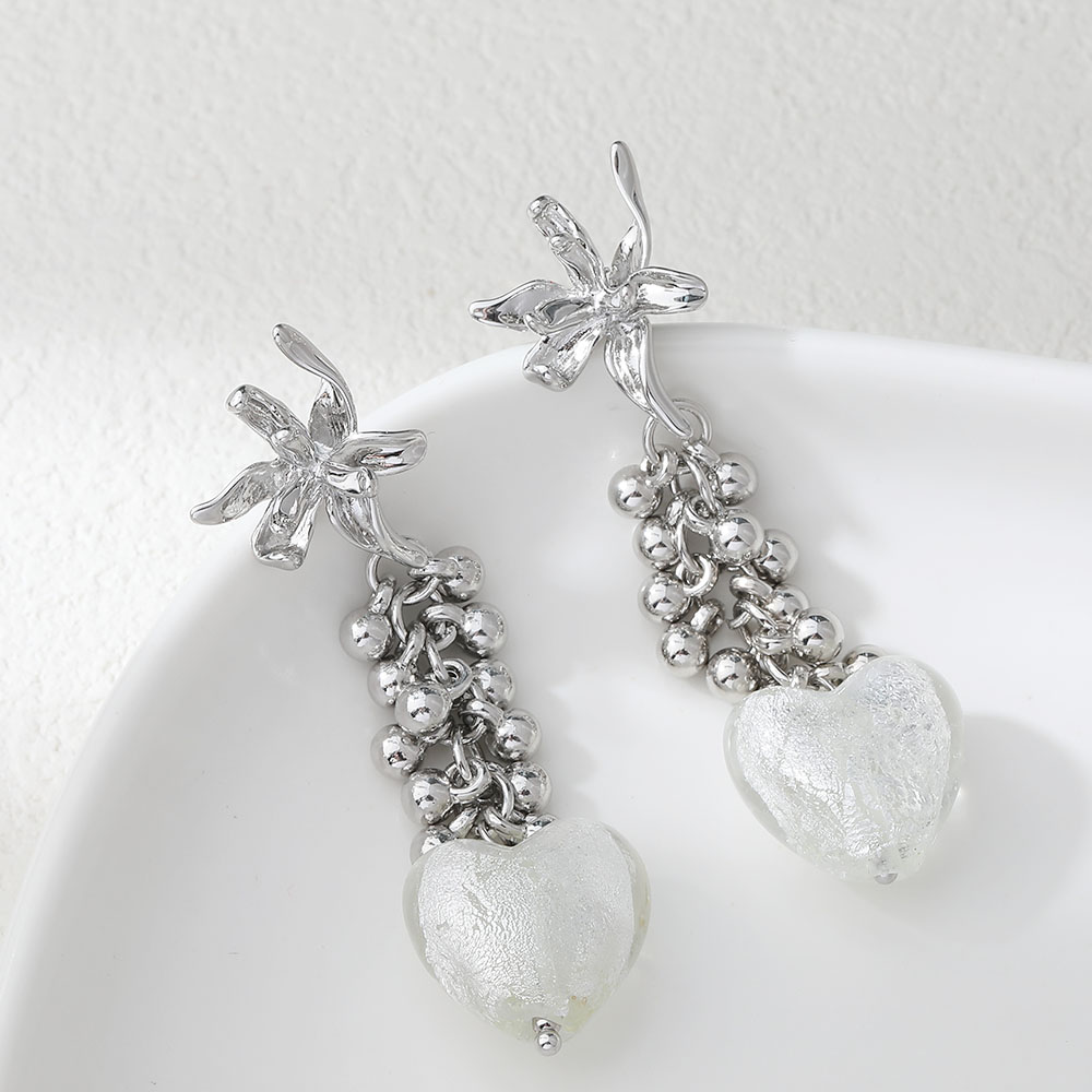 4PCS Dainty Flower Shape Ear S - Flower Supplies recension och pris
