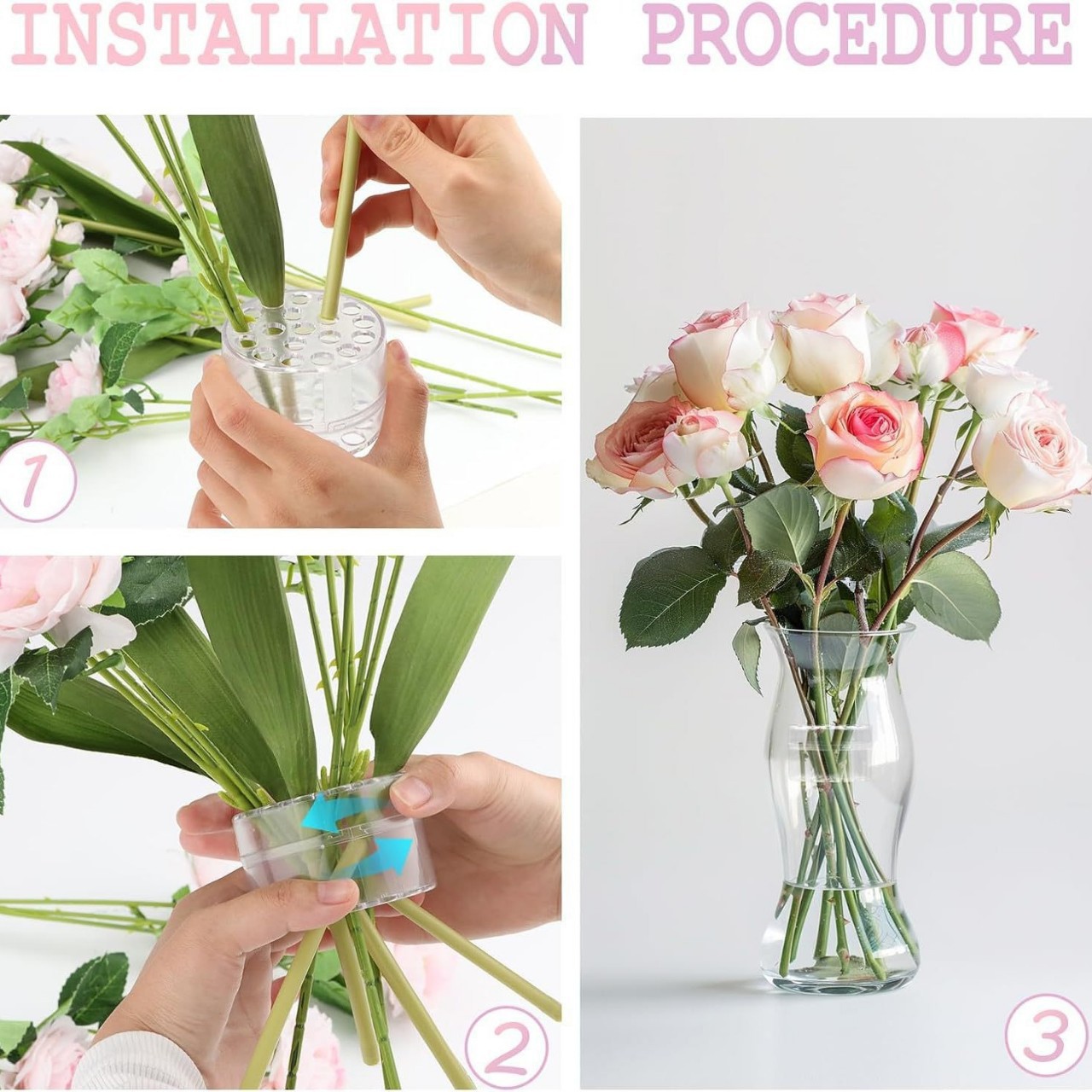 Spiral Ikebana Stem Holder for - Florist Supply Vases recension och pris