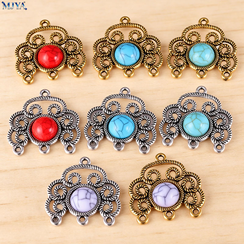 MJYA 5pcs/lot Vintage Alloy Tu - Flower Supplies recension och pris