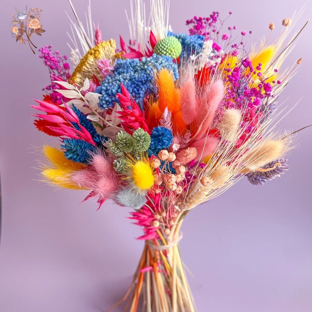 Colorful Dried Flowers Wedding - Baby Breath Dried recension och pris