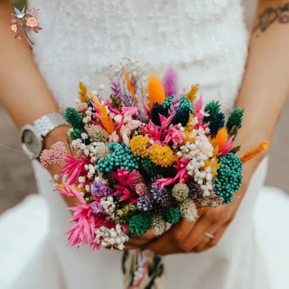 Colorful Dried Flowers Wedding - Baby Breath Dried recension och pris