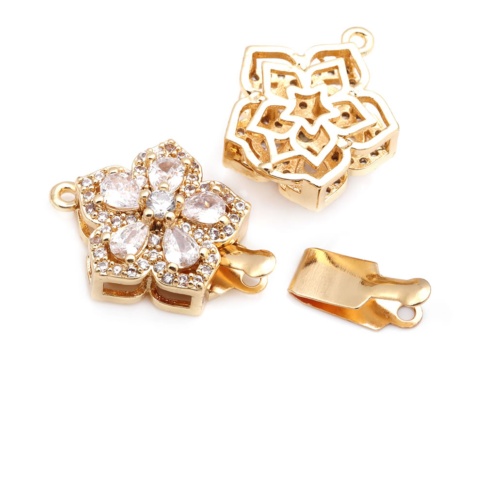 4 Sets Full Size 21x15MM 18K G - Flower Supplies recension och pris