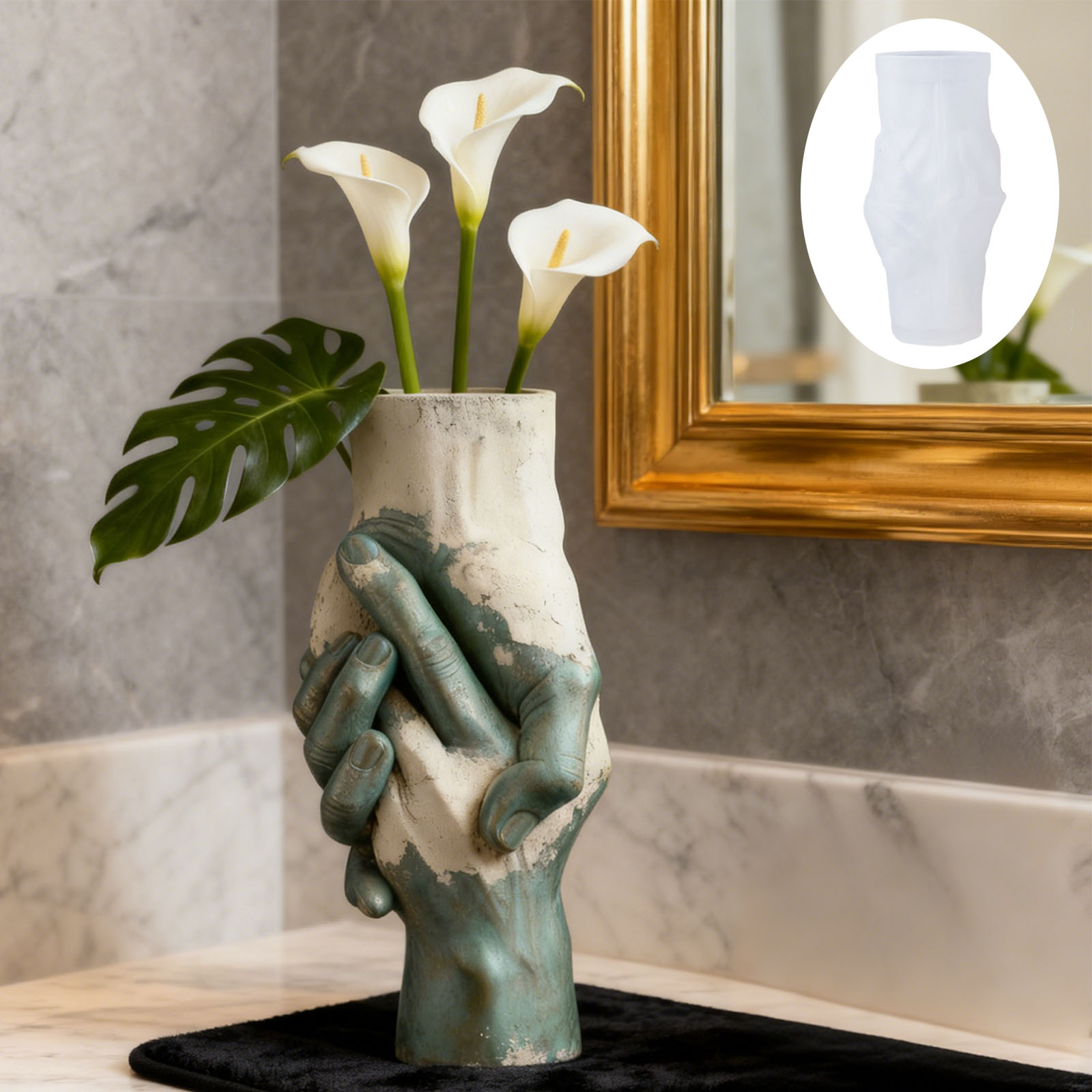 Artistic Hand-in-Hand Vase Sil - Florist Supply Vases recension och pris