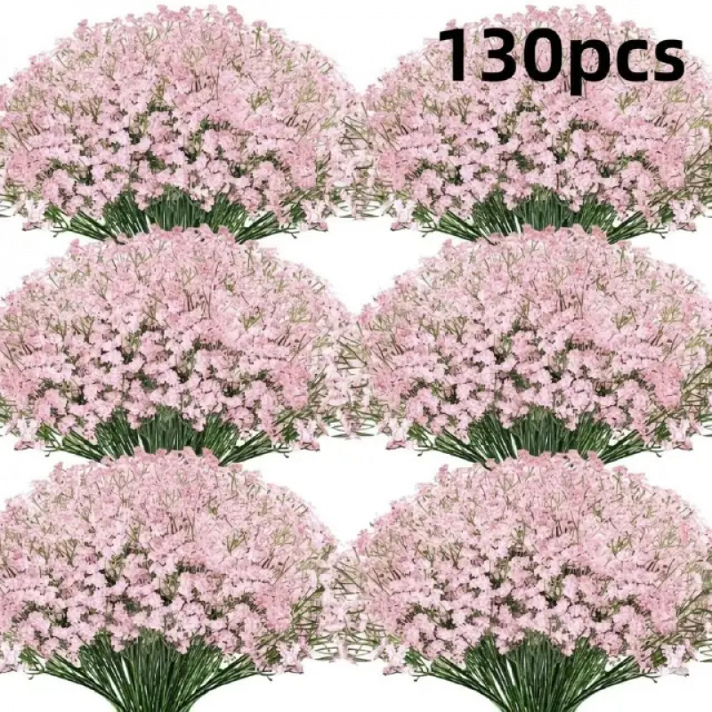 130-Stem Pink Gypsophila Artif - Baby Breath Dried recension och pris